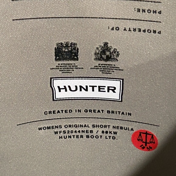 Hunter Original Nebula Wellingtons Pale Gold Rain Boot Snow- Size 10 - Picture 8 of 10